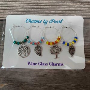 Tree Nature Theme Wine Charms