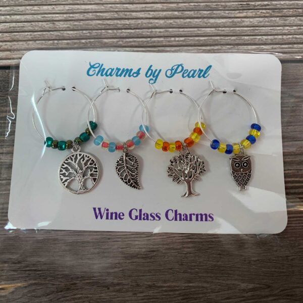 Tree Nature Theme Wine Charms