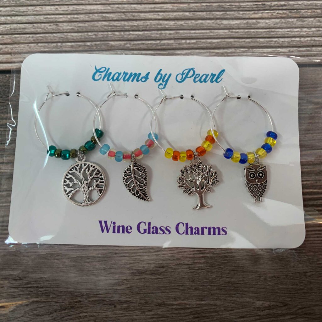 Tree Theme Wine Glass Charms