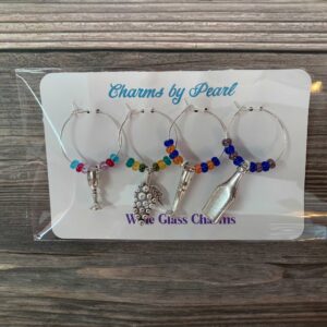 Wine Theme Wine Glass Charms